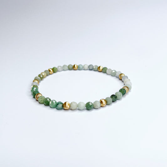 Jade & gold bracelet